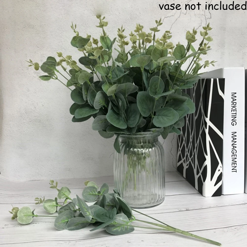 

Wall Accessories Party Decor Floral Arrangement Artificial Eucalyptus Fake Plants Green Money Leaves Simulation Grass