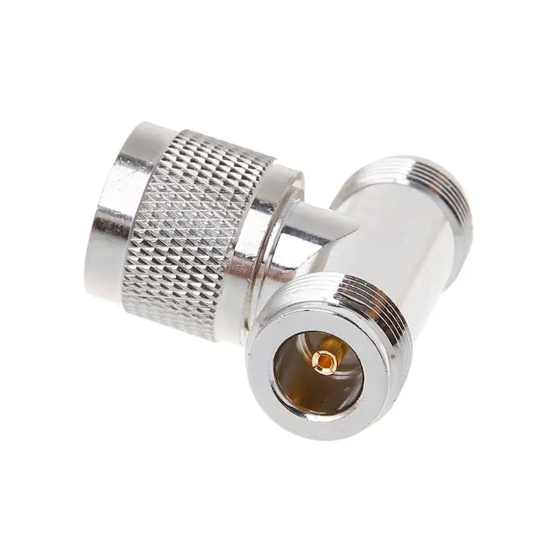 

T Shape N Male To 2 N Female Triple RF Connector 3-way Coaxial Adapter 94PC