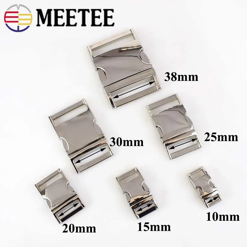 Meetee 2/4 шт 10 38 мм металлическая боковая изогнутая Пряжка для Паракорда Браслет