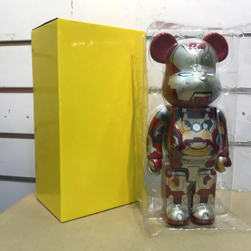 bear25 28 см Кукла Медведь виниловая модель игрушки кирпич 400% фигурка коллекция подарки уличное искусство статуи - Цвет: bear25