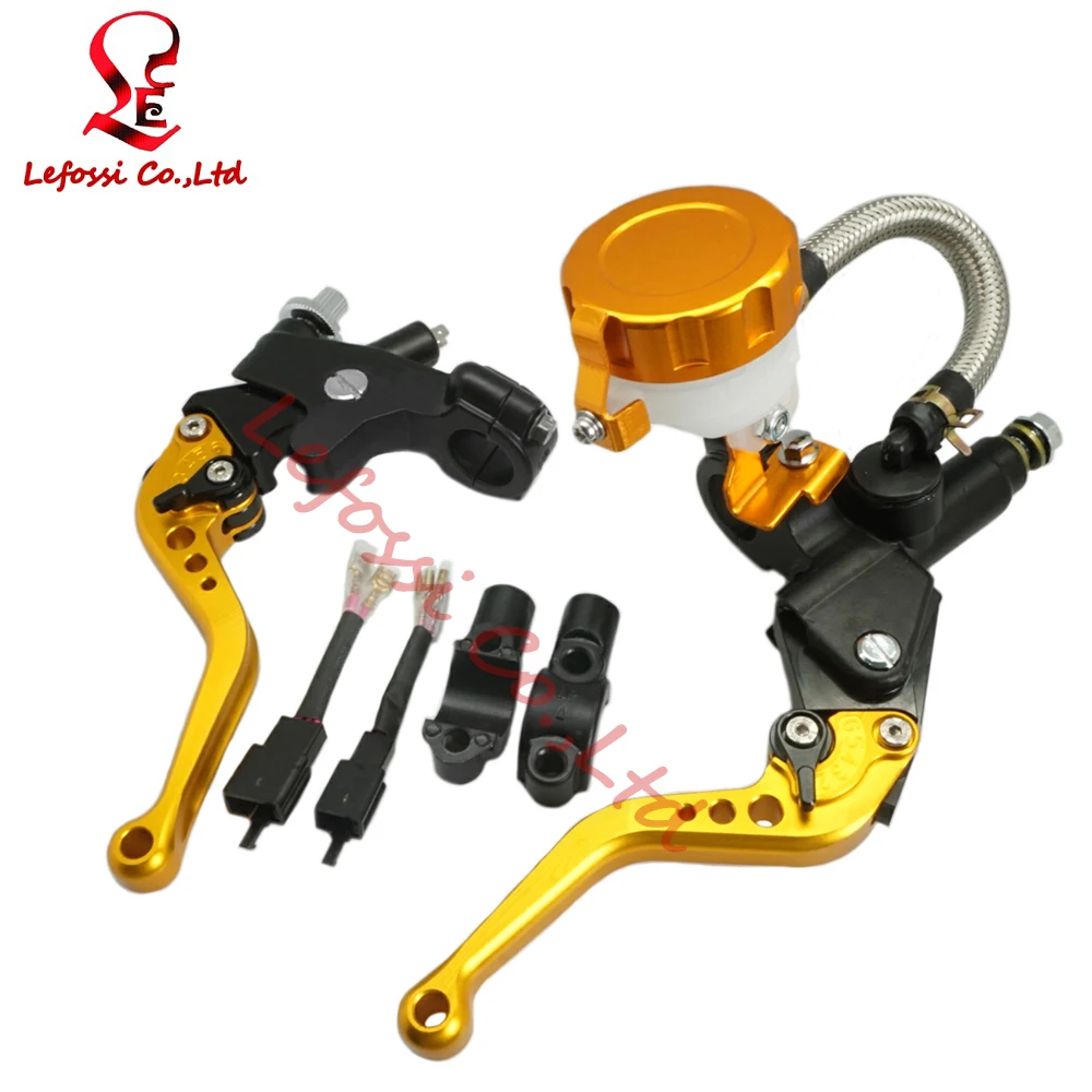 Red 7/8&quot22mm Motorcycle Hydraulic Front Brake Clutch Master Cylinder For Kawasaki ZX6R/9R ZX10R/12R NINJA636/1000 ZZR400 ZZR600 |