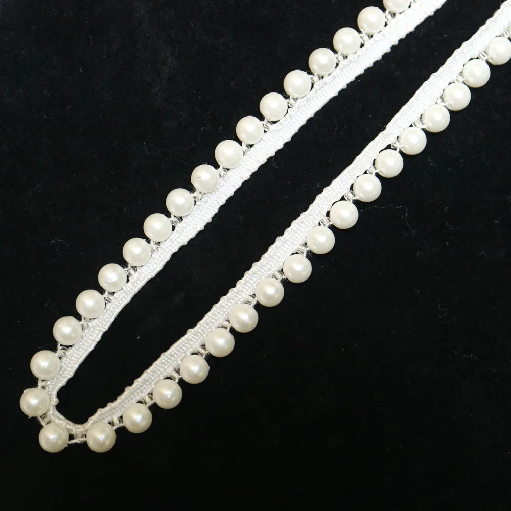 2 двор Жемчуг Вышивка бисером бахрома отделка для одежды сумки ручная работа с