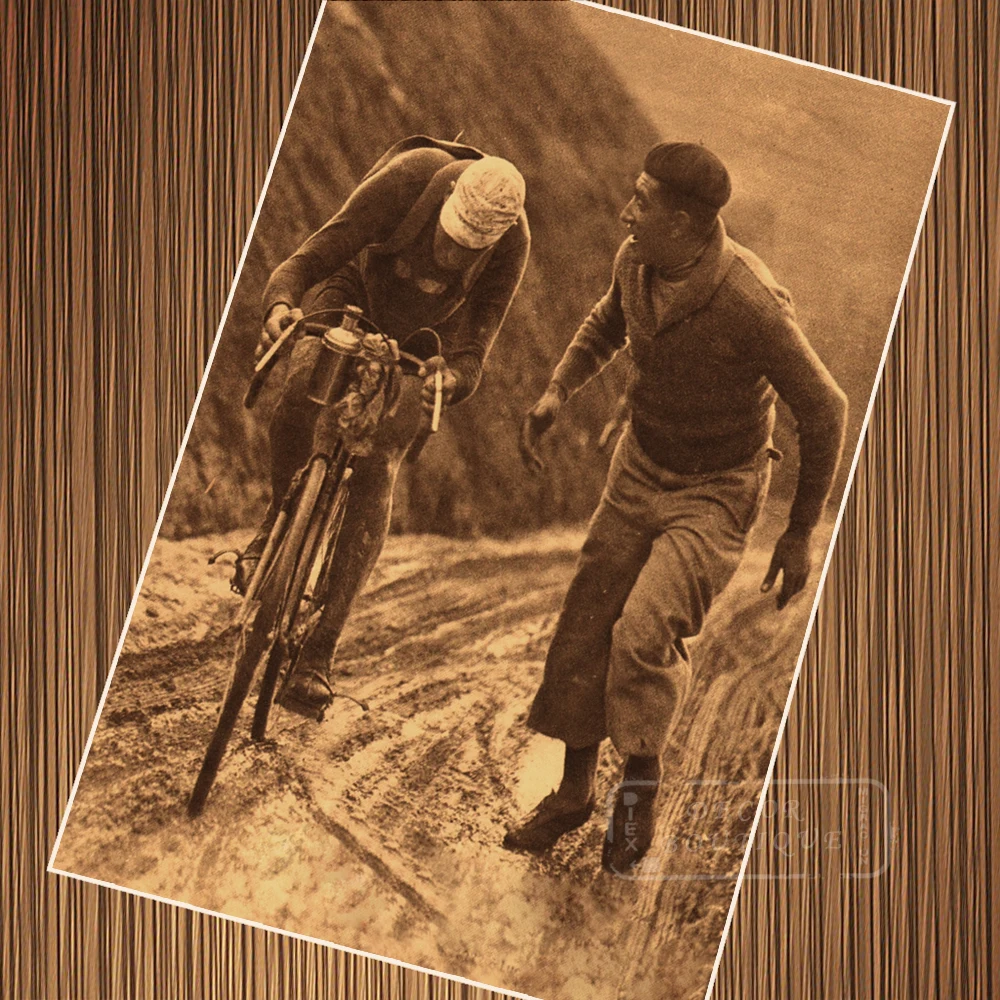 Винтажный воодушевляющий постер для езды на велосипеде ретро Картина холсте