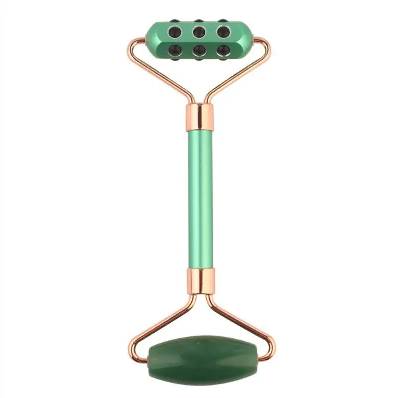 

Facial Massage Roller Guasha Double Heads Jade Stone Face Lift Body Massager Skin Relaxation Slimming Beauty Neck Skin Care Tool