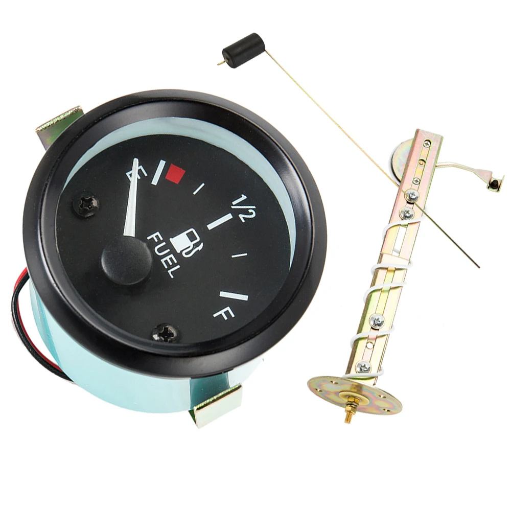 

2" 52mm Fuel Level Gauge Car Meter White LED Light Black Rim Automotive Gauges 12V truck gauges car guage