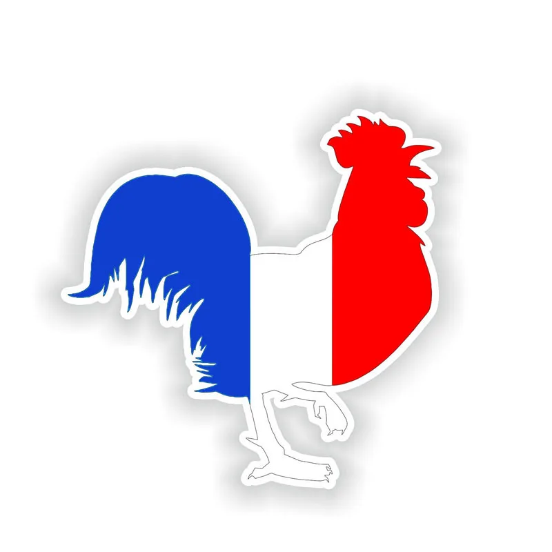 

Personality FRANCE ROOSTER Animal Flag Car Stickers Accessories Motorcycle Cover Scratches Waterproof PVC 13cm *13cm