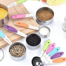 Studyset 10 шт./компл. мерная чашка из нержавеющей стали набор ложек с