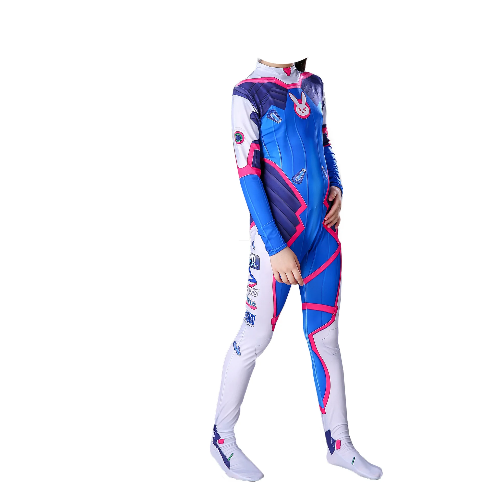 Костюм D VA косплей женский/женский костюм на Хэллоуин два зентай заказ спандекс