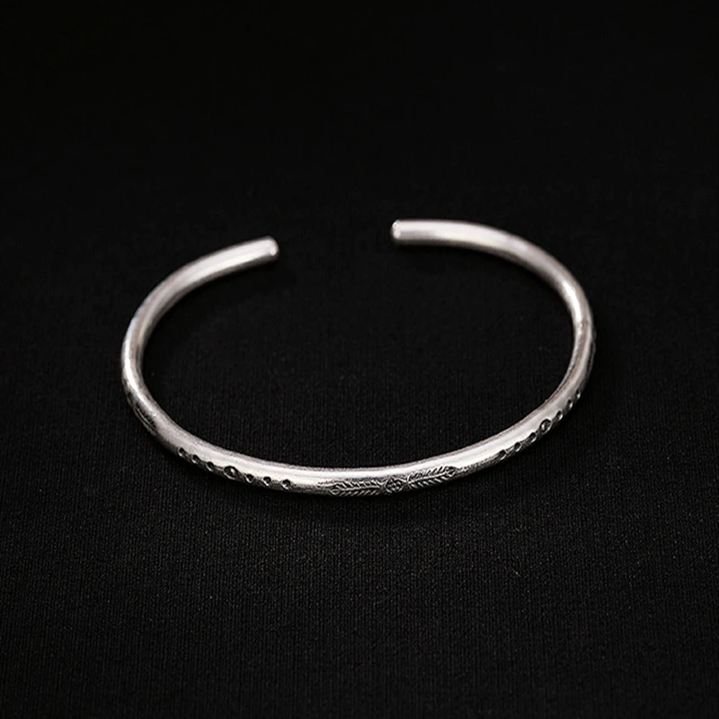 925 стерлингового серебра Тайский ручной работы индивидуальный модный лист