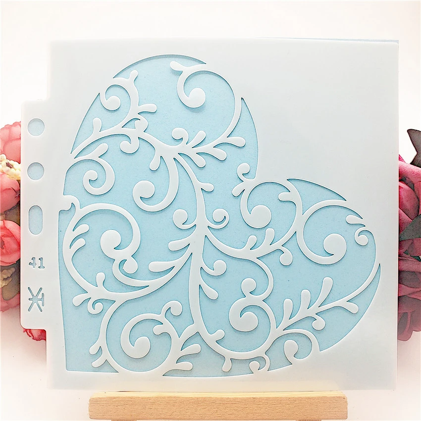 13*14 см Обложка для любовных лоз шаблон трафареты скрапбукинга Пластиковая форма