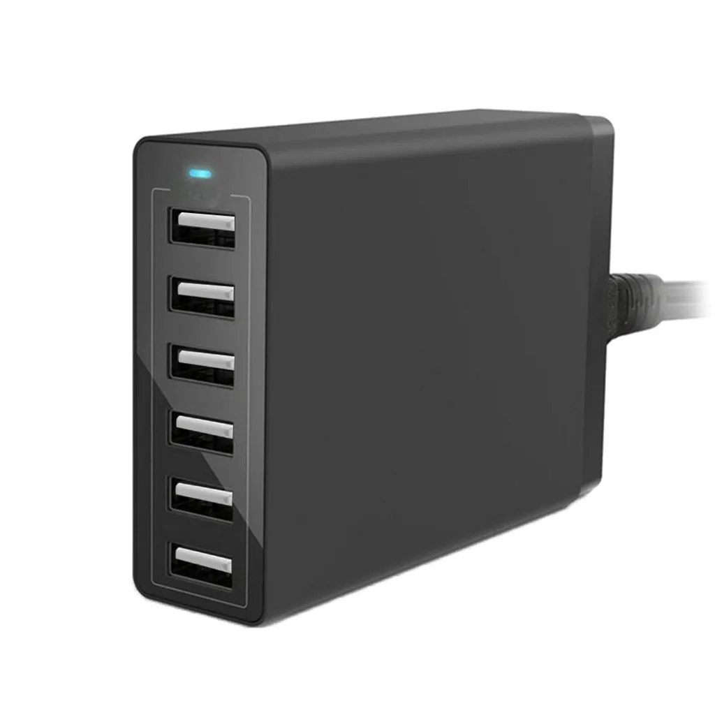 Ouhaobin 6 Порты и разъёмы USB Зарядное устройство 12A 60 Вт зарядная штепсельная вилка