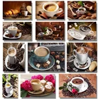 Набор для алмазной живописи цветок 5D Сделай Сам Алмазная вышивка распродажа цветок кухня кофейная чашка картины Стразы мозаичное ремесло