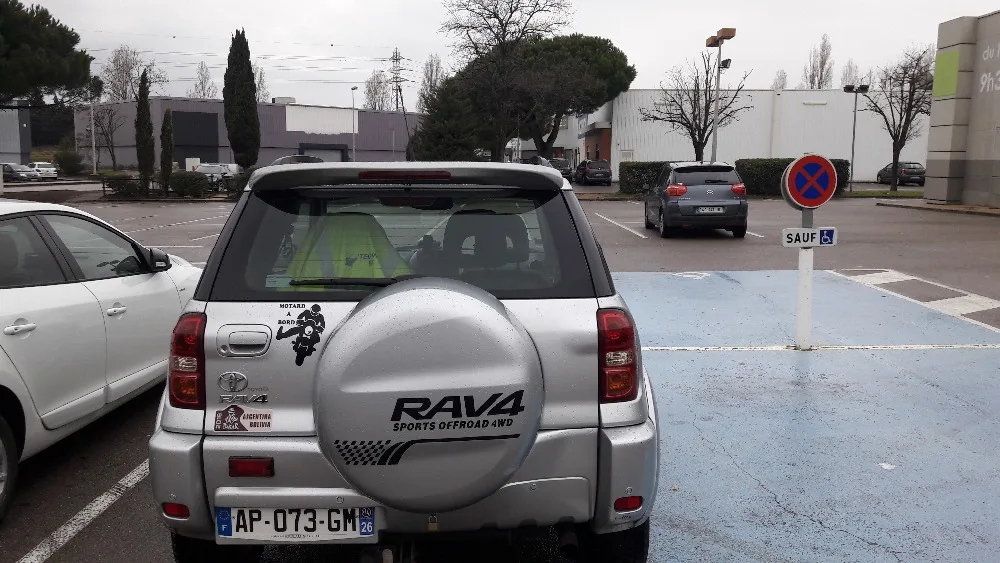 Спойлер для Rav4 2001-2004 Toyota спойлер из АБС-пластика DKDD заднее крыло автомобиля