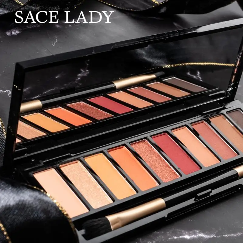 SACE LADY 10 оттенков тени для век Палитра Макияж матовые перламутровые стойкие Пудра