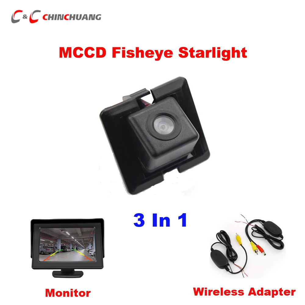 

Wireless MCCD Fisheye Starlight Car Rear View Camera for Toyota Land Cruiser Prado 150 LC 150 LC150 Backup Camera with Monitor