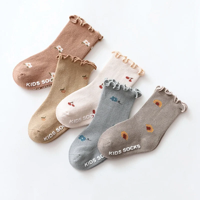 Autumn Baby Socks Toddler Hose Cotton Girl Boy Nonskid Floor Sock Breathable Infant Accessories Children Fashion Spanish Socks