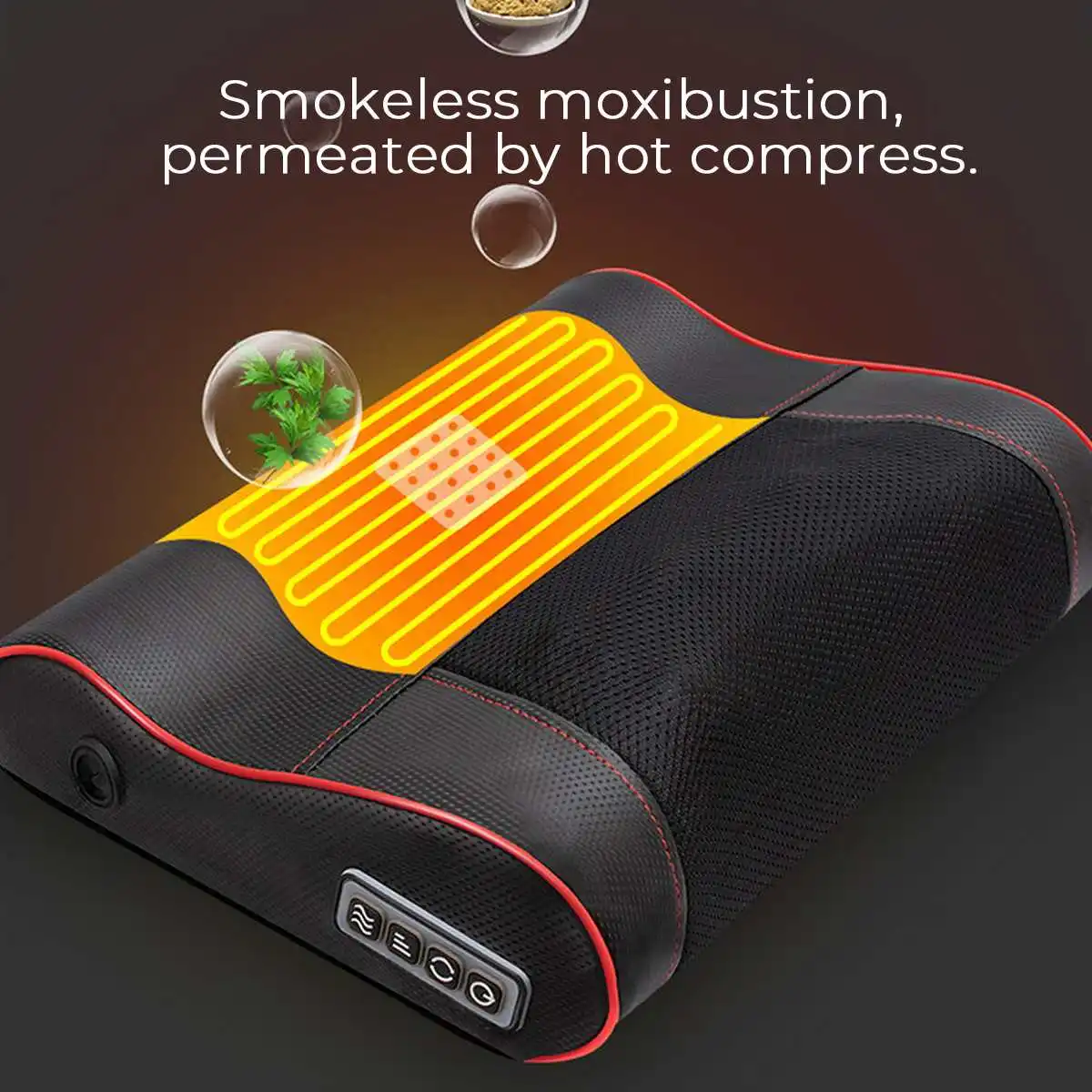 Электрическая Массажная подушка для шеи плеч спины тела с инфракрасным