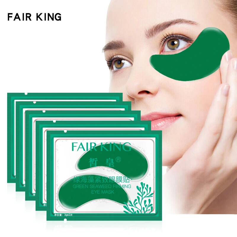 5 пара/лот зеленые водоросли укрепляющая маска для глаз патчи прозрачные маски
