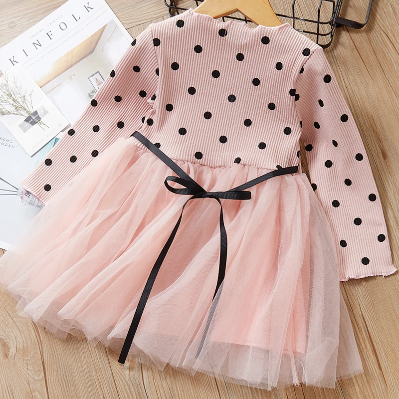 Bear Leader Girls Dress New Autumn Fashion Kids Girl Elegant Princess Dresses Lace Pentagram Children Kid Clothing Vestidos 3 7Y | Детская
