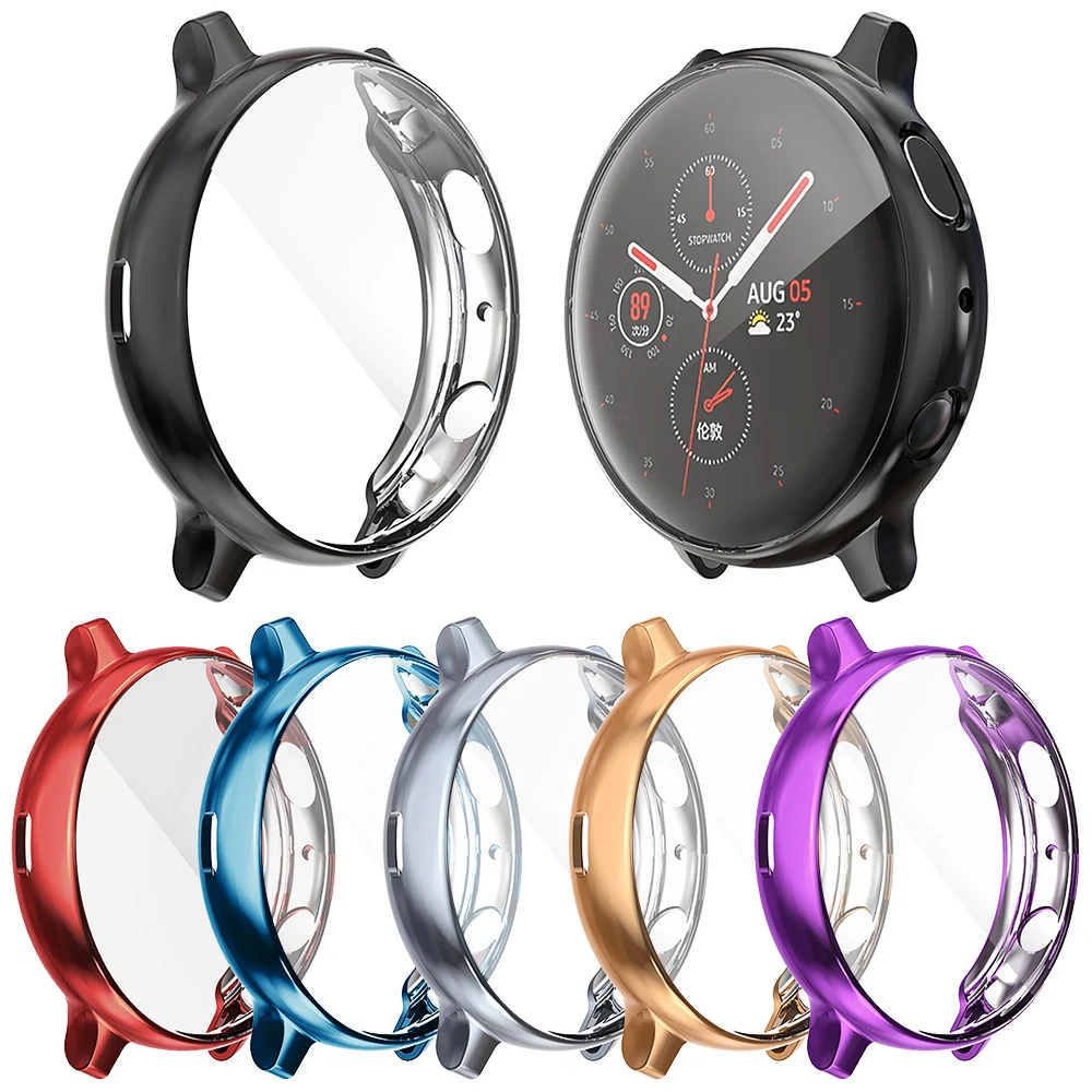 Разноцветный защитный чехол для экрана Samsung Galaxy Watch Active 2 44 мм 40 Active2 мягкий тонкий