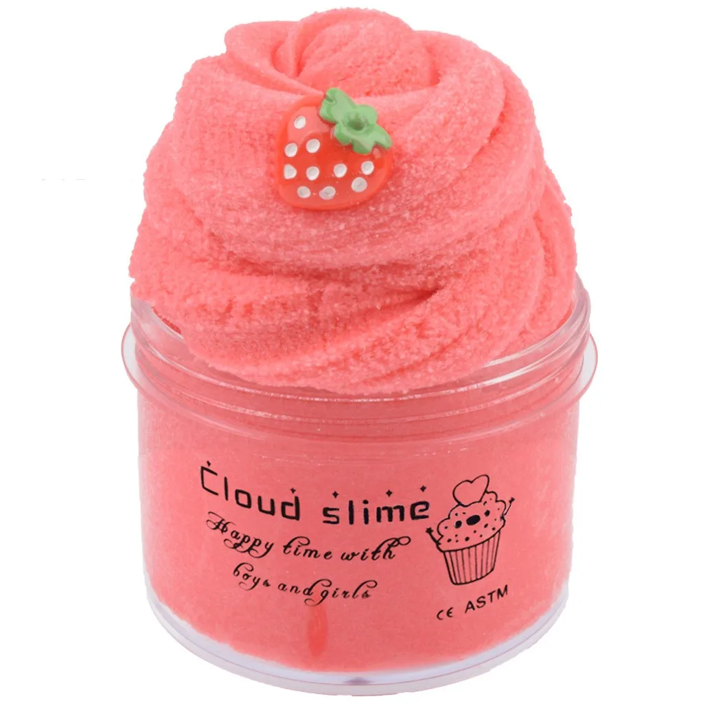 Diy Поставки слаймов набор для фруктов облако Slime ароматерапия Давление Пластилин