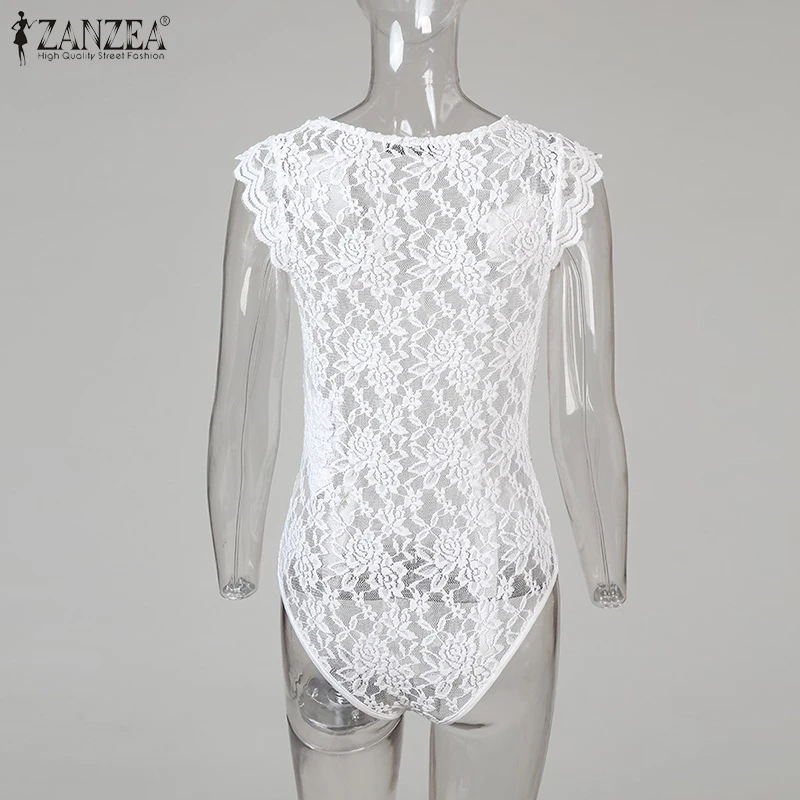 Женское однотонное боди с V-образным вырезом и цветочным кружевом |