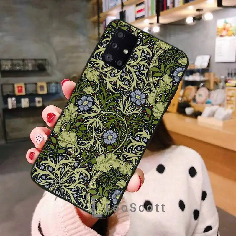 

Morris Designed Phone Case For Samsung A50 A51 A71 A20E A20S S10 S20 S21 S30 Plus ultra 5G M11