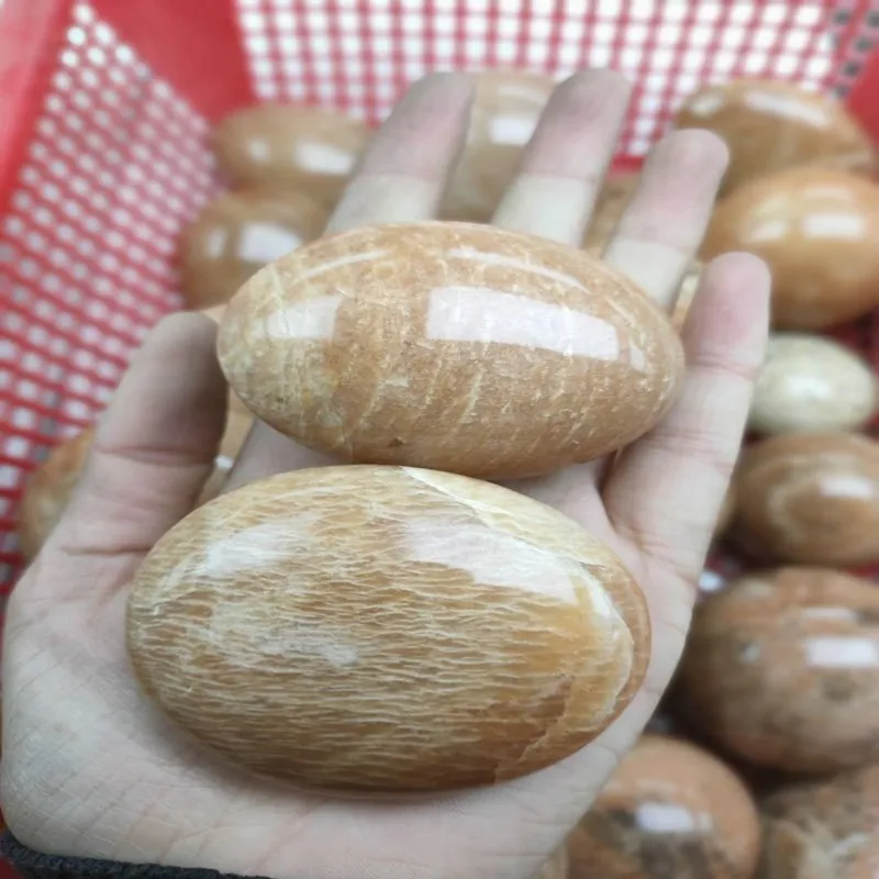 Персиковый лунный камень пальмовые камни пиетры натуральные и кристаллы