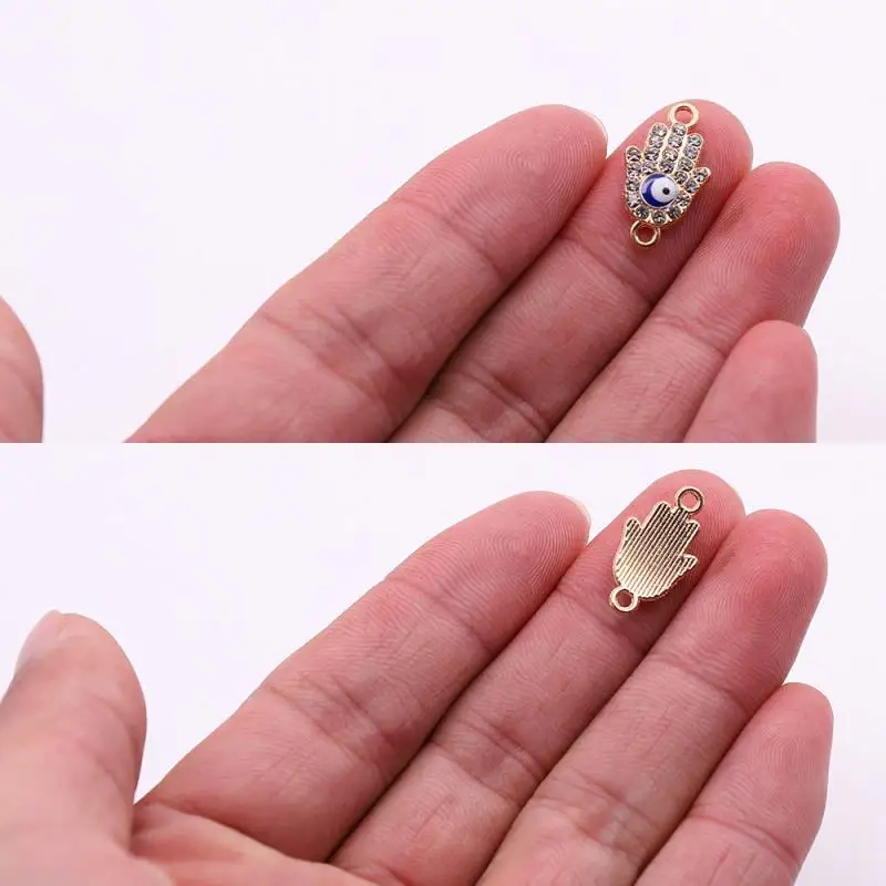 10 шт. металлическими декоративными элементами с Красочные Стразы Украшения