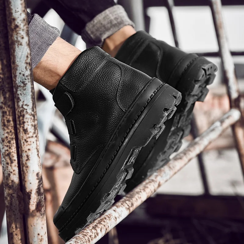 MAISMODA/новые винтажные мужские повседневные сапоги уличные мягкие военные водонепроницаемые зимние сапоги ботильоны размер 38-46 YL631