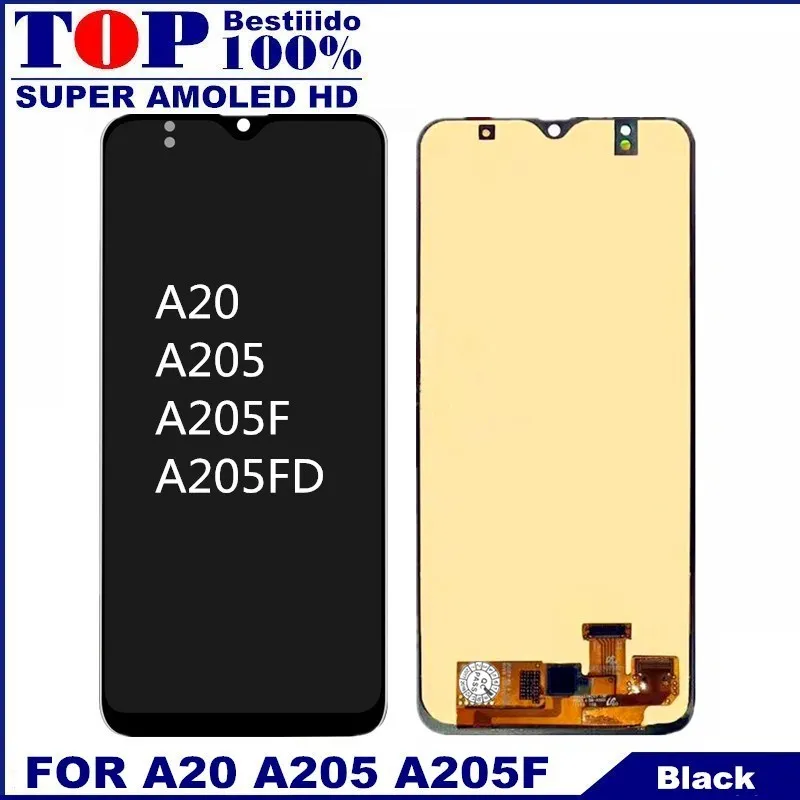 6 4 'Замена ЖК экрана для samsung Galaxy A20 A205 A205F A205FN сенсорный экран дигитайзер стекло