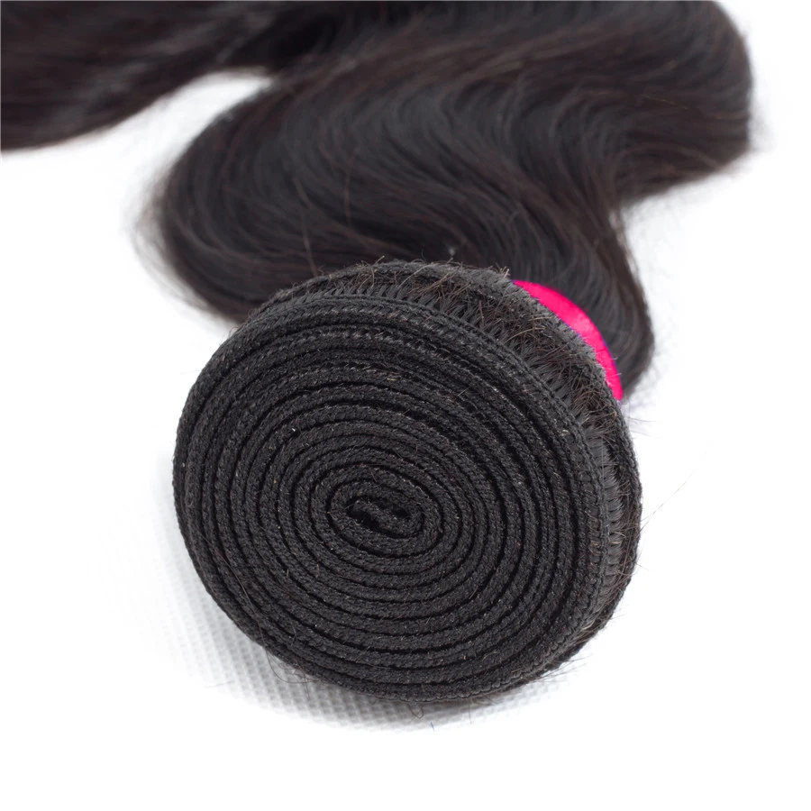 Бразильские объемные волнистые пучки с фронтальным 100% пучками человеческих