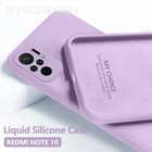 Жидкий силиконовый чехол для Xiaomi Redmi Note 10 Pro Max 10S K40 Poco F3 M3 X3 NFC противоударный мягкий силиконовый чехол-накладка