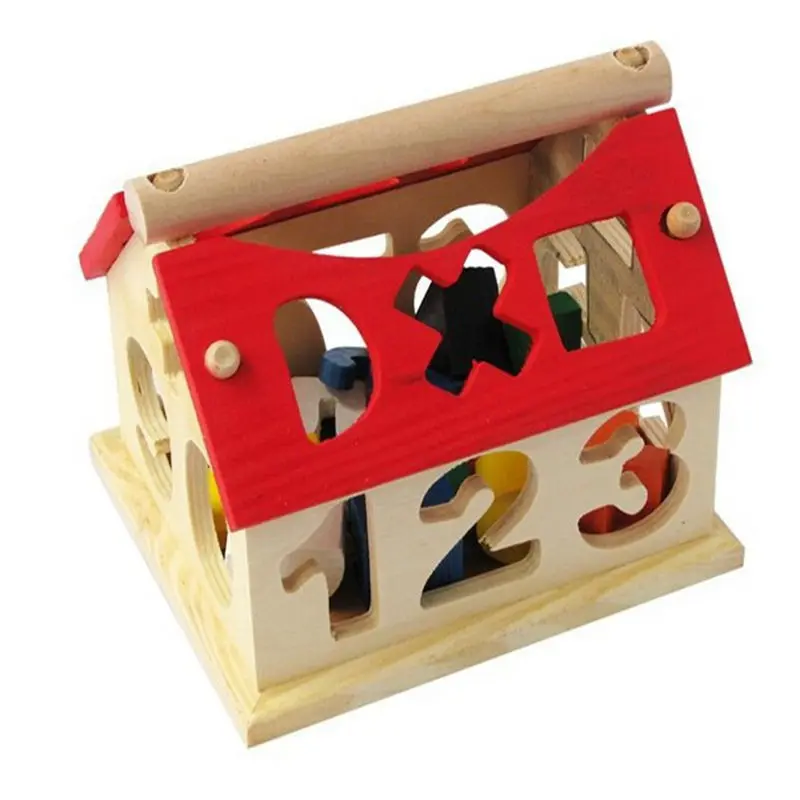 

1Set Early Childhood Educational Toys Digital House Dismantling House Of Wisdom Digital Shape Pairing Building Blocks