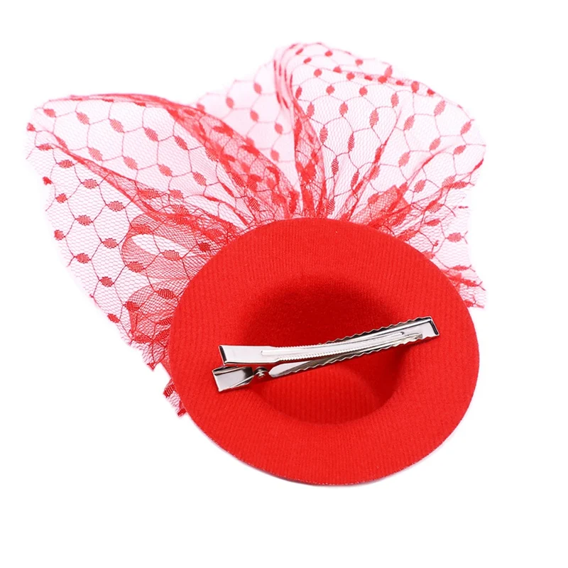 

Pet Halloween Hair Clip Festival Feather Gauze Headwear Hat Party Accessories For Dogs Cats Decoration Pet Supplies HOT