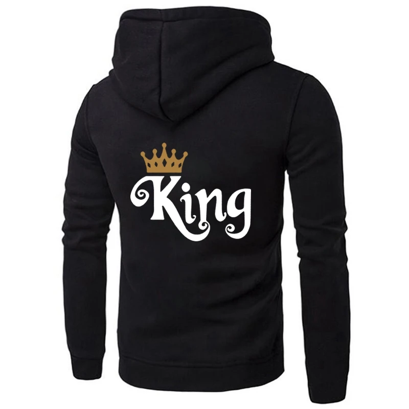 M6028BK QUEEN KING Poker толстовки для пар осень зима для женщин мужчин хараджуку свитшот с капюшоном женский длинный рукав повседневные Пуловеры Топы - Цвет: M6028BK