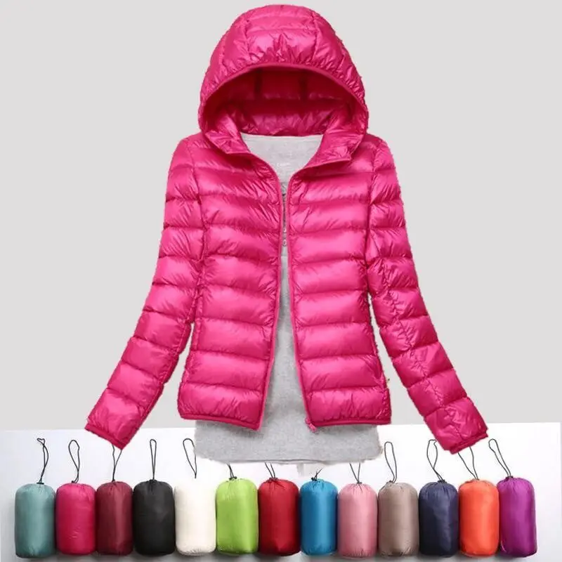 

2020 new stand-up collar slim multi-color women's jacket short lightweight down jacket 1182