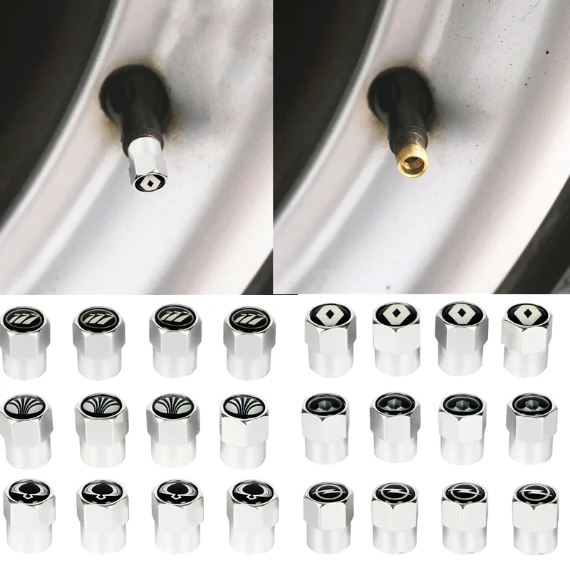 4 шт. Новые Металлические колпачки клапанов колёс для AUDI BMW VW Opel марки Fiat Mazda Ford