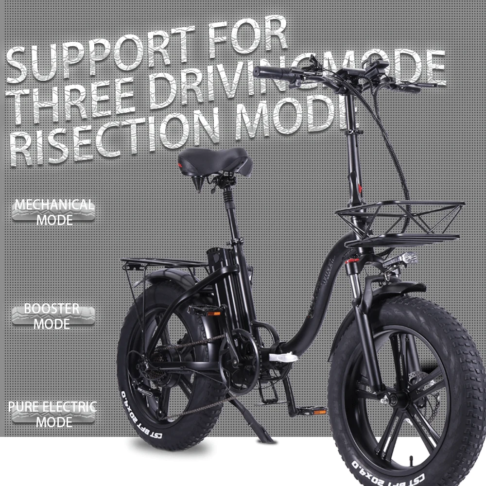 [В НАЛИЧИИ ЕС] Новый электрический велосипед для езды по снегу 20x500 дюйма 48 в Вт