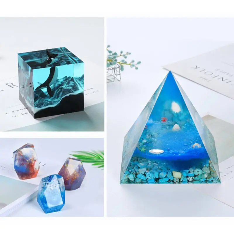 

Clear Resin Epoxy Mold 3:1 AB Crystal Glue Epoxy Resin Fasting Curing Jewelry L4ME