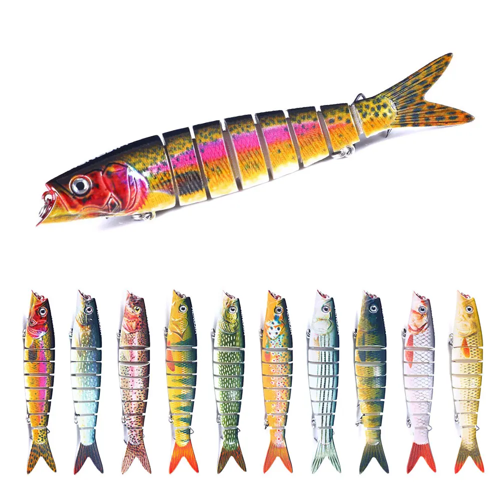 

Multi Section 13.5cm 21g Hard Fishing Lure 3D Fish Eyes 1PCS Crankbaits Minnow Fake Artificial Bait Suit For Fishing Carp Tackle