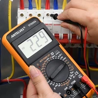 professional multimeter digital ac dc voltage 1000v 20a dt9205 resistance capacitance hfe diode tester ohm portable hertz meter