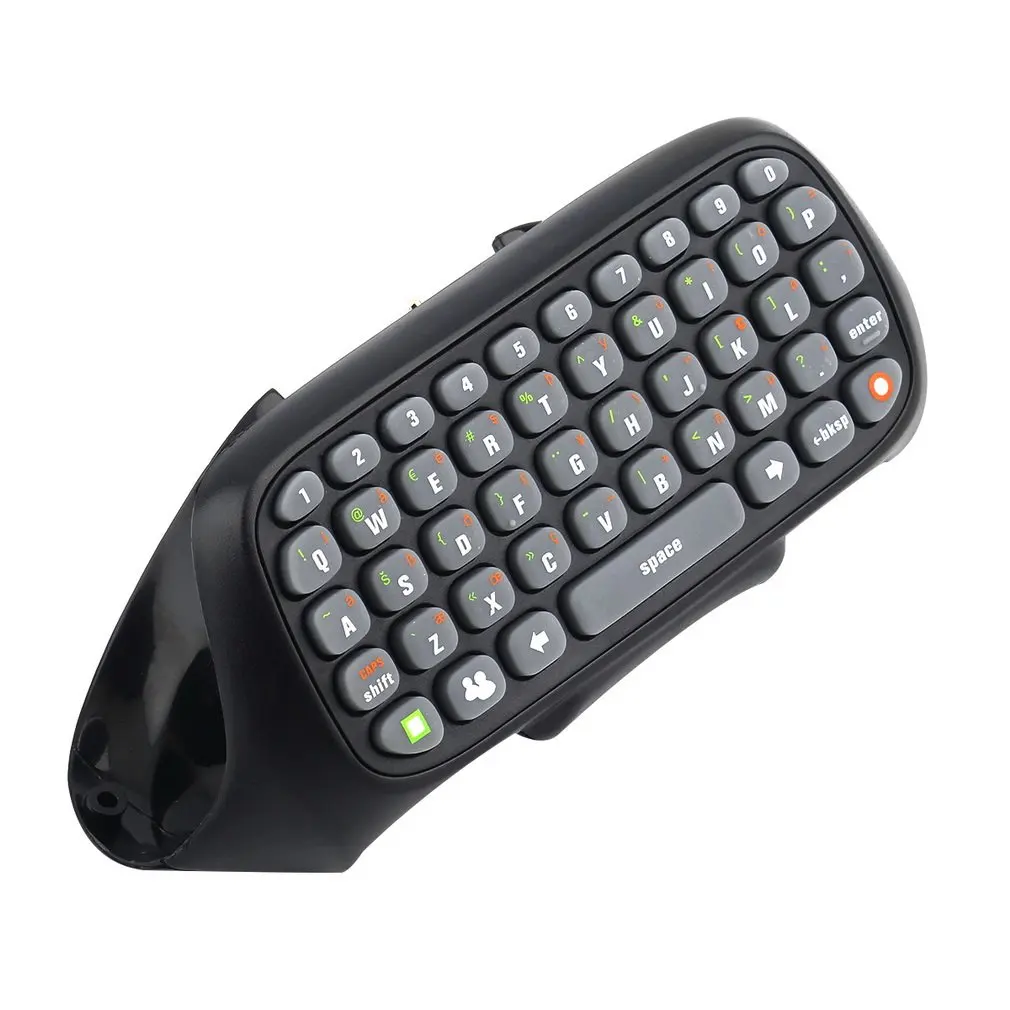Wireless Controller Text Messenger Keyboard QWERTY Chatpad Keypad for Xbox 360 Game Black With retail packaging | Электроника