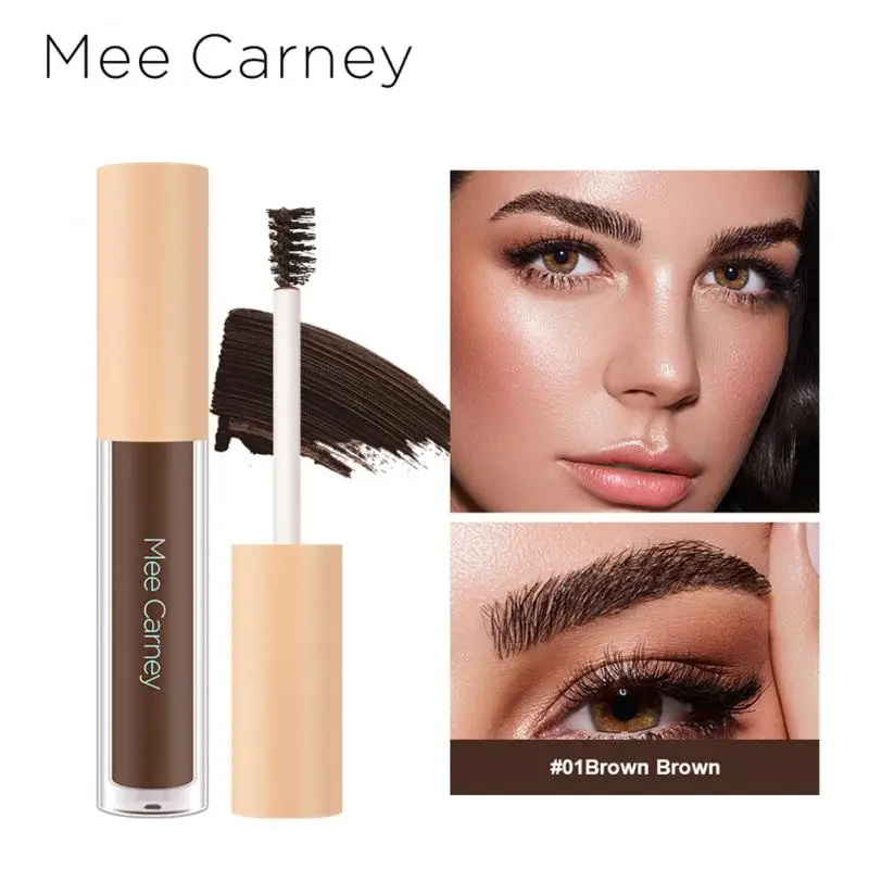 

MeeCarney 3 Color Eyebrow Cream Double-headed Eyebrow Brush Longlasting Styling Waterproof Black Brown Eye Brow Gel Makeup TSLM1