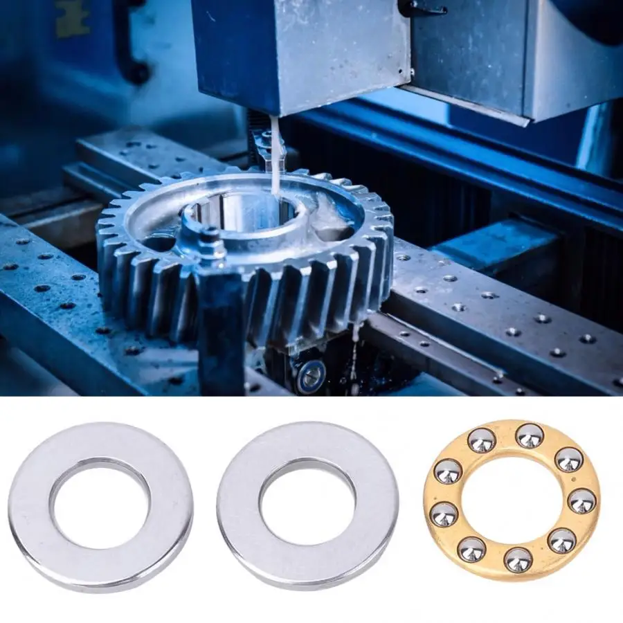 10 шт./компл. миниатюрный металлический упорный шарикоподшипник из плоской