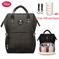 disney diaper bags for mom usb bottle insulation bag maternity nappy thermal mickey minnie mummy backpack handbag for baby care