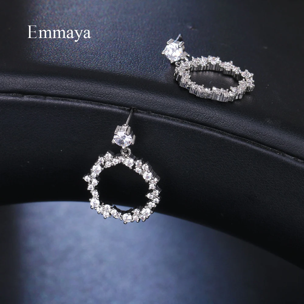 Emmaya новые модные ювелирные изделия необычный дизайн круглые висячие серьги