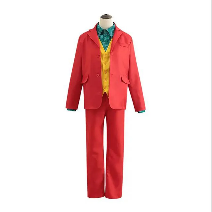 

Костюм клоуна для мужчин, аниме косплей-костюм, униформа большого размера для Хэллоуина, красная одежда для шоу, театра, вечевечерние, маска...