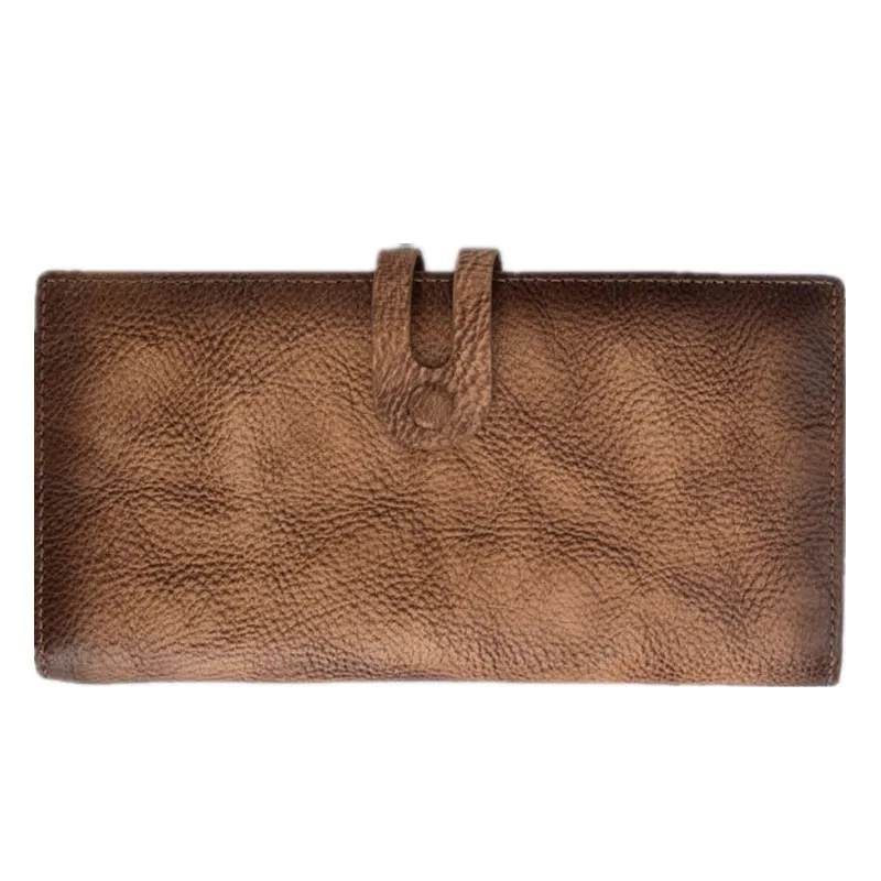 Длинный бумажник из натуральной кожи Для мужчин деньги сумка клатч удобный