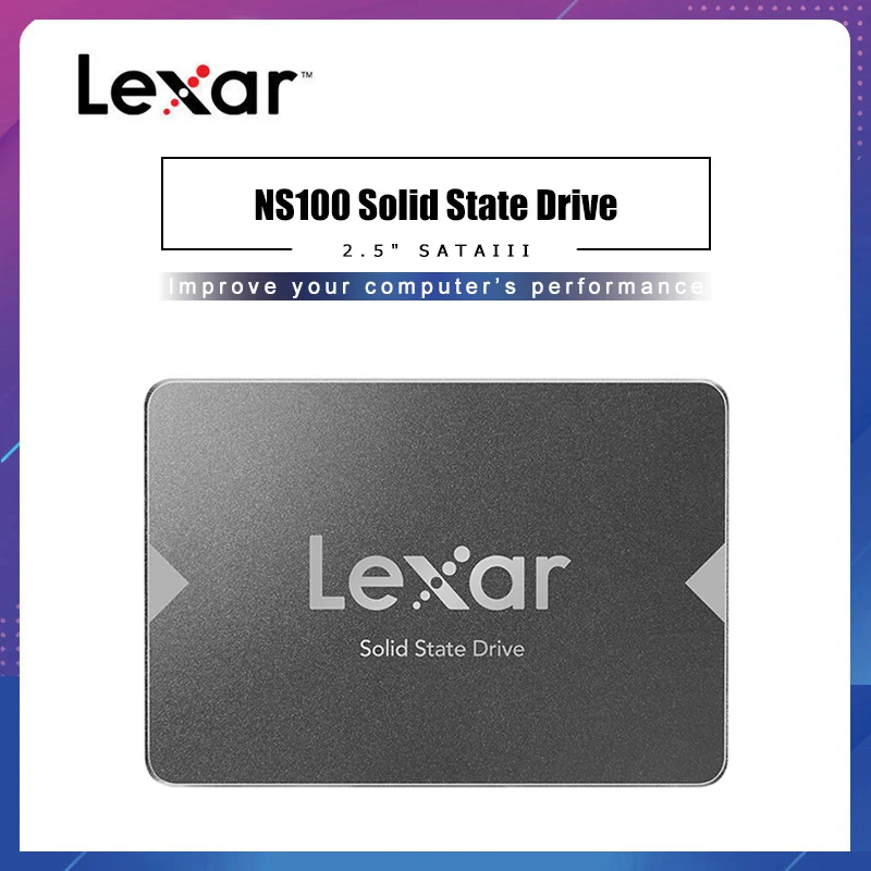 

SSD-накопитель Lexar NS100, 120/240/2,5 ГБ, SATA III, 256 дюйма